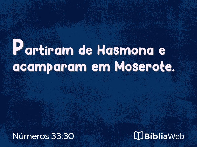 Números 33:30 em imagem para compartilhar