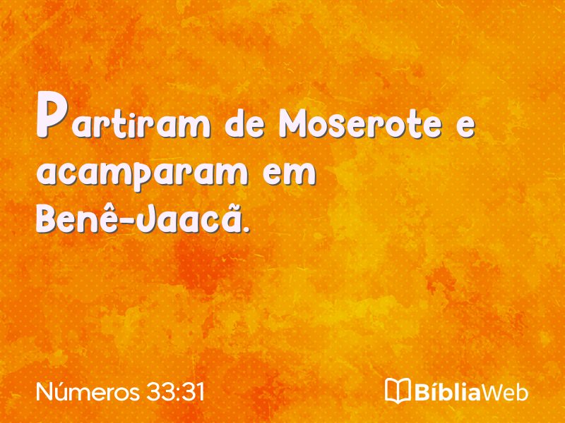 Números 33:31 em imagem para compartilhar