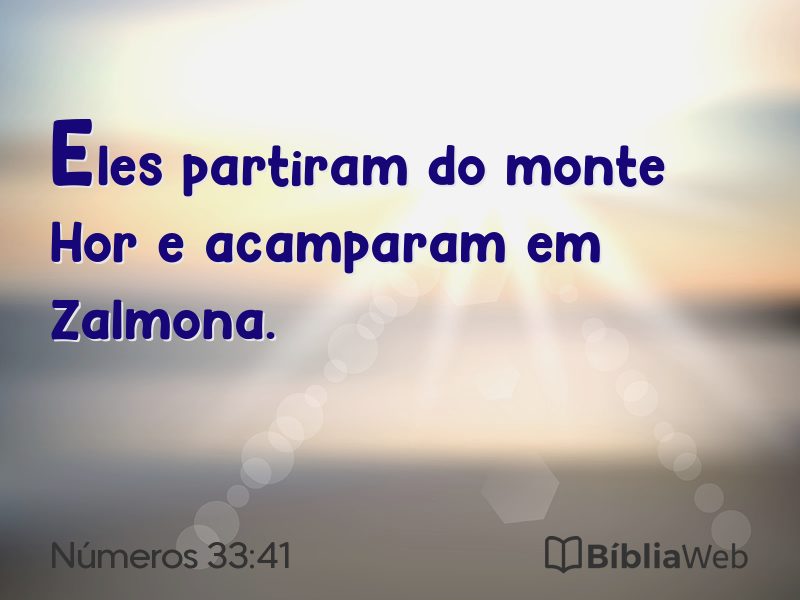Números 33:41 em imagem para compartilhar