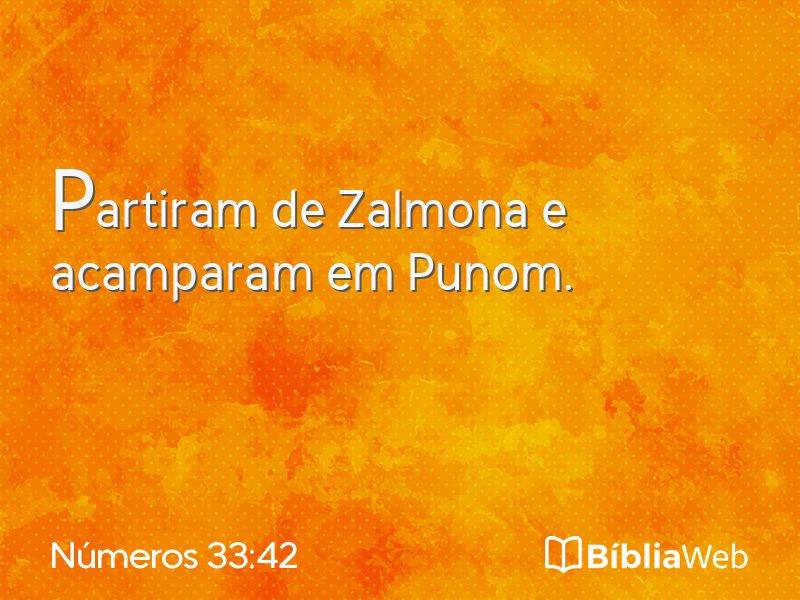 Números 33:42 em imagem para compartilhar