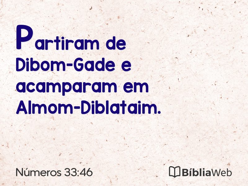 Números 33:46 em imagem para compartilhar
