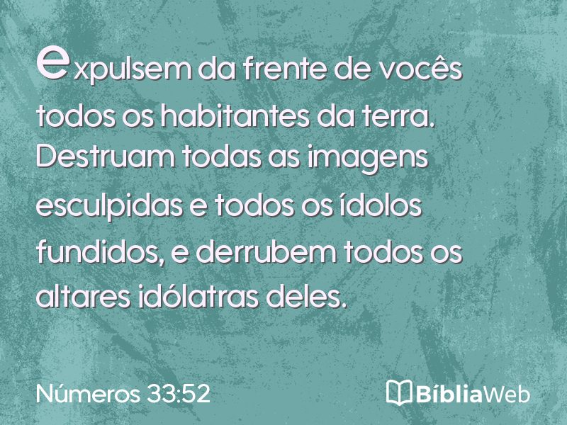 Números 33:52 em imagem para compartilhar