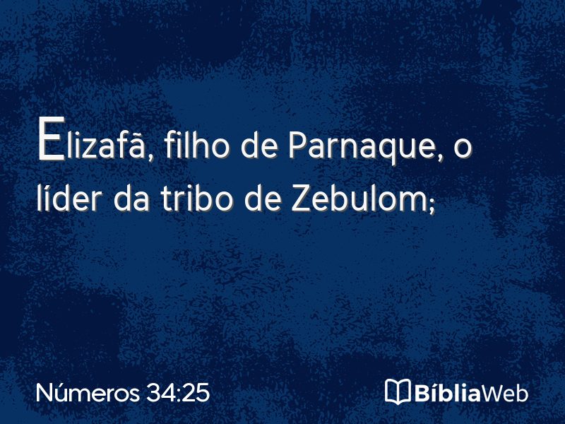 Números 34:25 em imagem para compartilhar