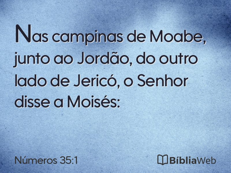 Números 35:1 em imagem para compartilhar