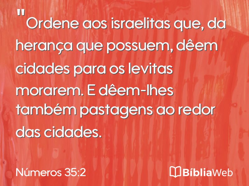Números 35:2 em imagem para compartilhar