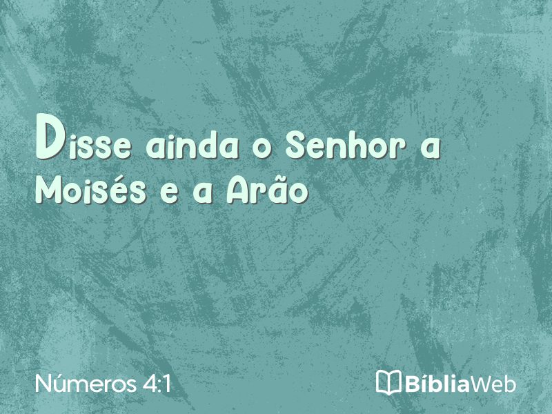 Números 4:1 em imagem para compartilhar