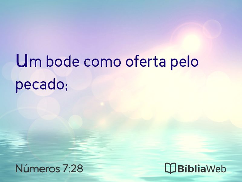 Números 7:28 em imagem para compartilhar