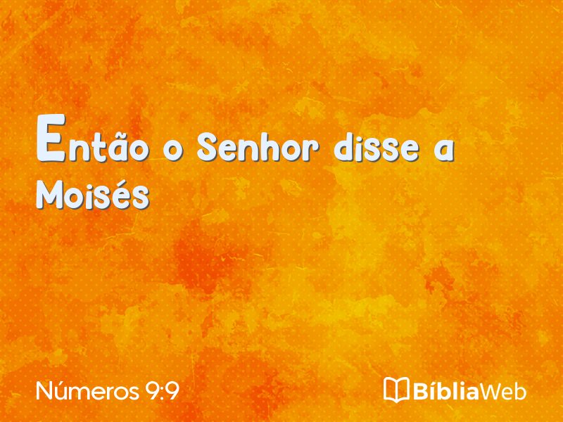 Números 9:9 em imagem para compartilhar