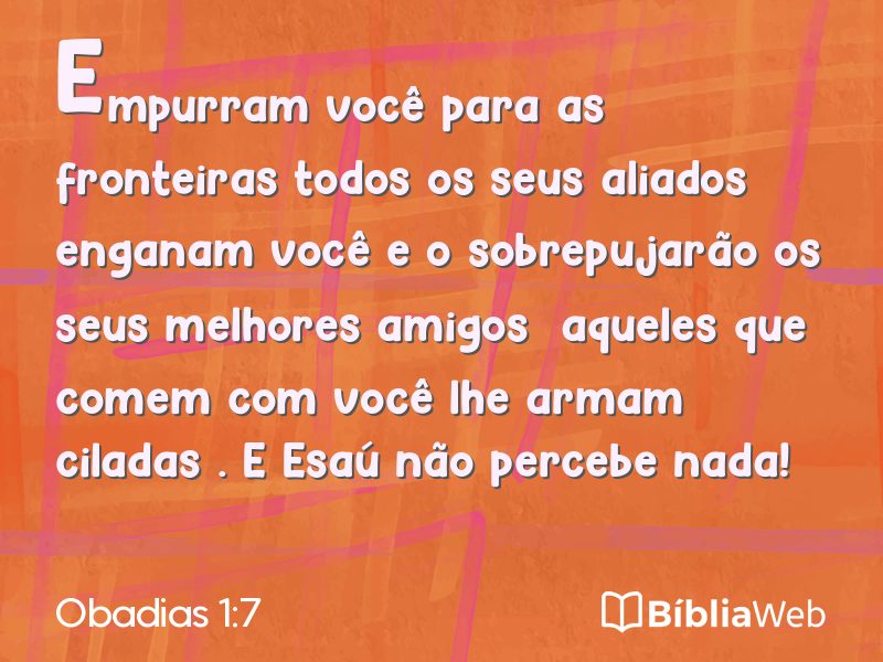 Obadias 1:7 em imagem para compartilhar