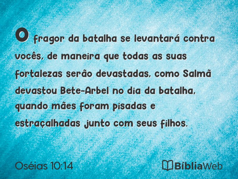 Oséias 10:14 em imagem para compartilhar