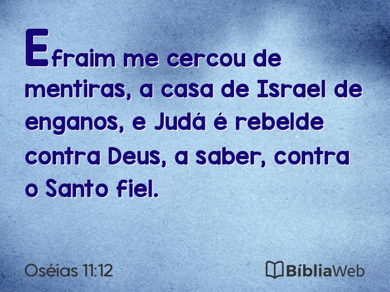 Oséias 11:12 em imagem para compartilhar