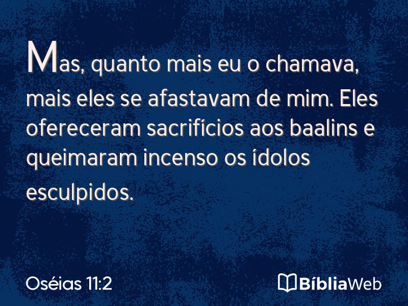 Oséias 11:2 em imagem para compartilhar