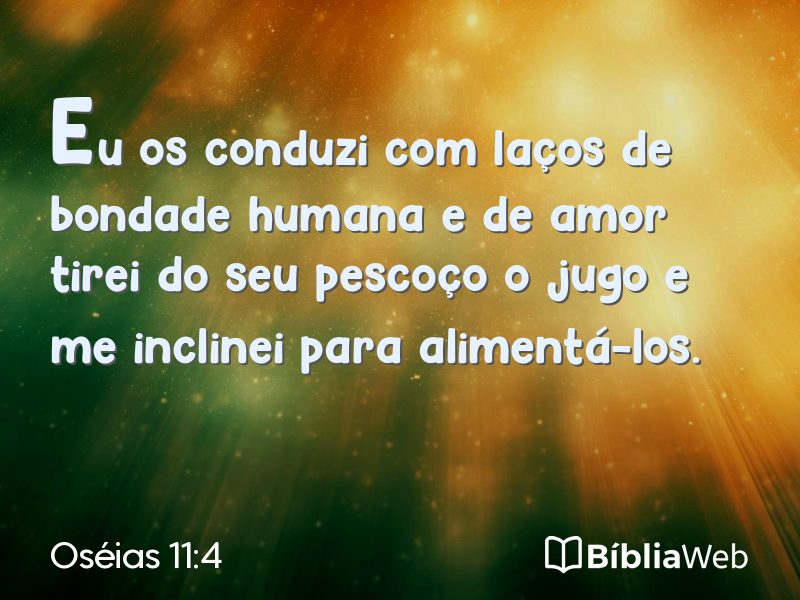 Oséias 11:4 em imagem para compartilhar