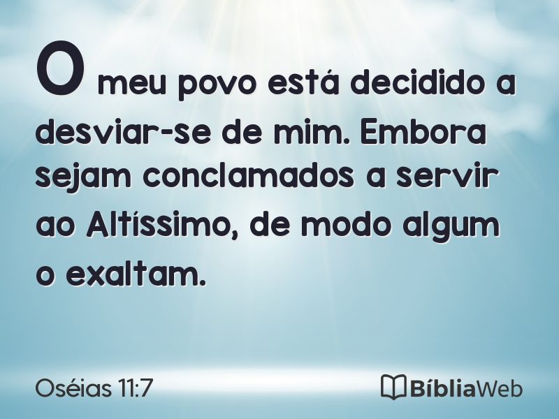 Oséias 11:7 em imagem para compartilhar