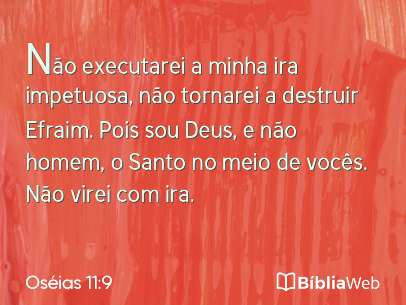 Oséias 11:9 em imagem para compartilhar