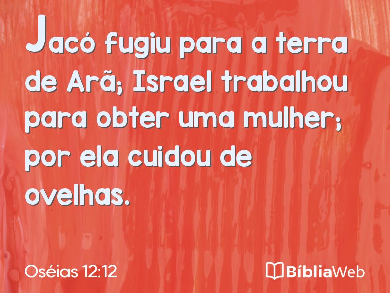 Oséias 12:12 em imagem para compartilhar