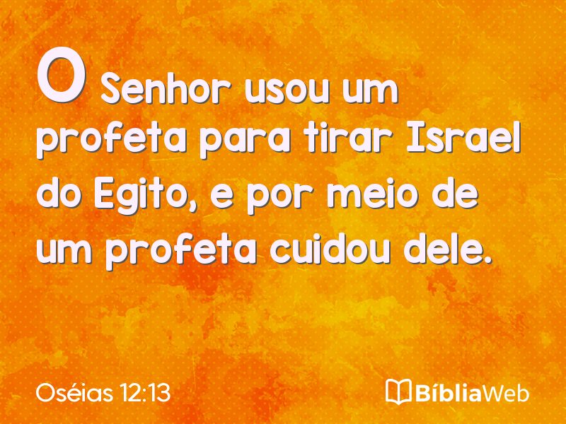 Oséias 12:13 em imagem para compartilhar
