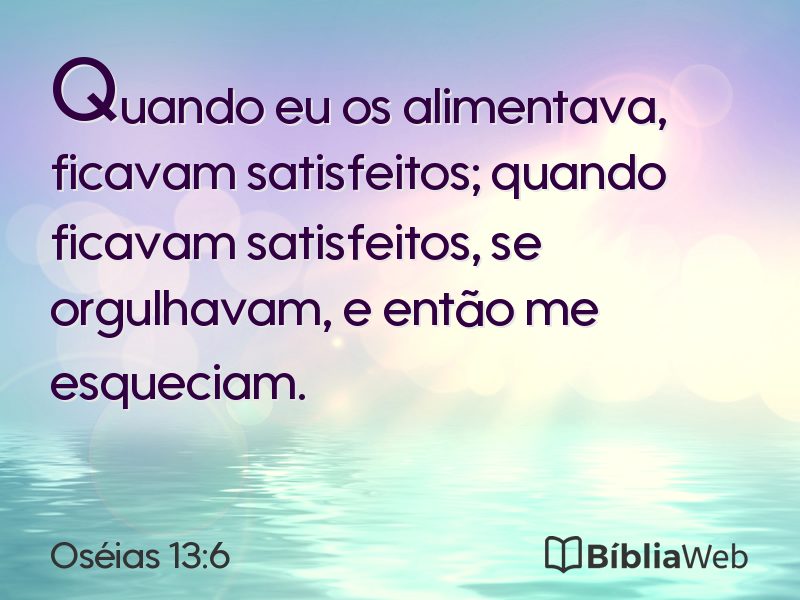 Oséias 13:6 em imagem para compartilhar