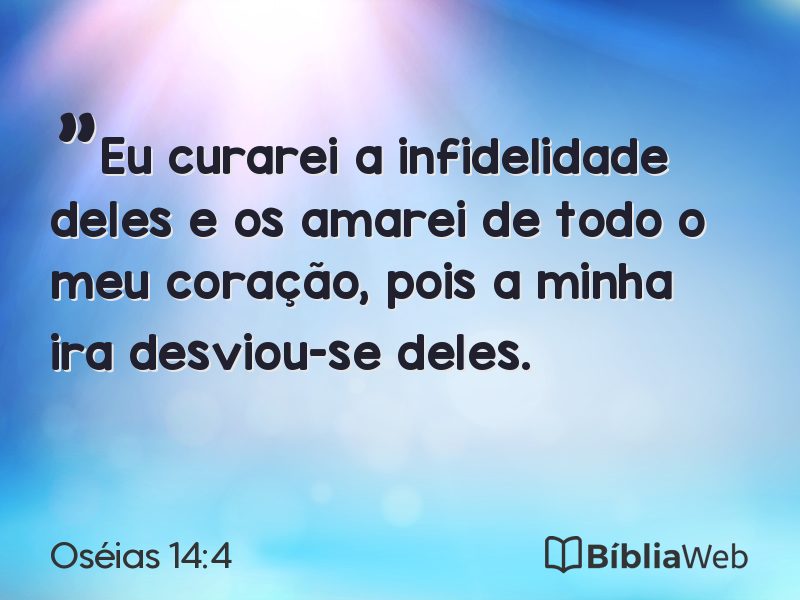 Oséias 14:4 em imagem para compartilhar