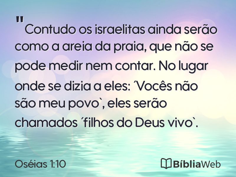 Oséias 1:10 em imagem para compartilhar