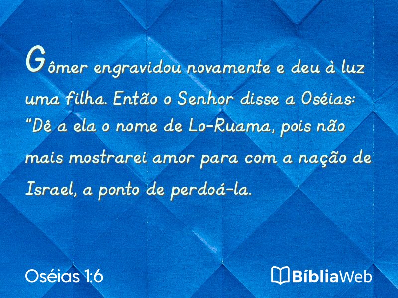 Oséias 1:6 em imagem para compartilhar