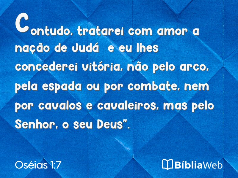 Oséias 1:7 em imagem para compartilhar
