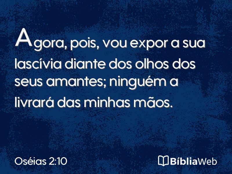 Oséias 2:10 em imagem para compartilhar