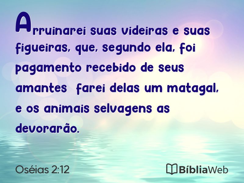 Oséias 2:12 em imagem para compartilhar