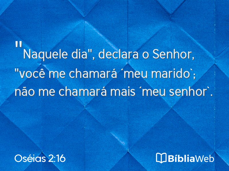 Oséias 2:16 em imagem para compartilhar
