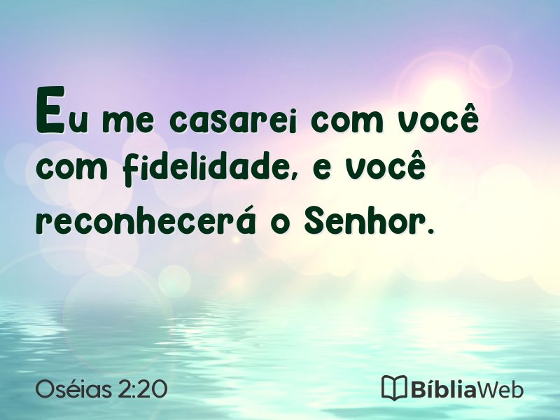 Oséias 2:20 em imagem para compartilhar