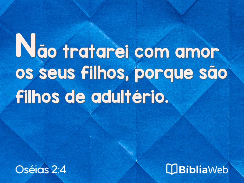 Oséias 2:4 em imagem para compartilhar
