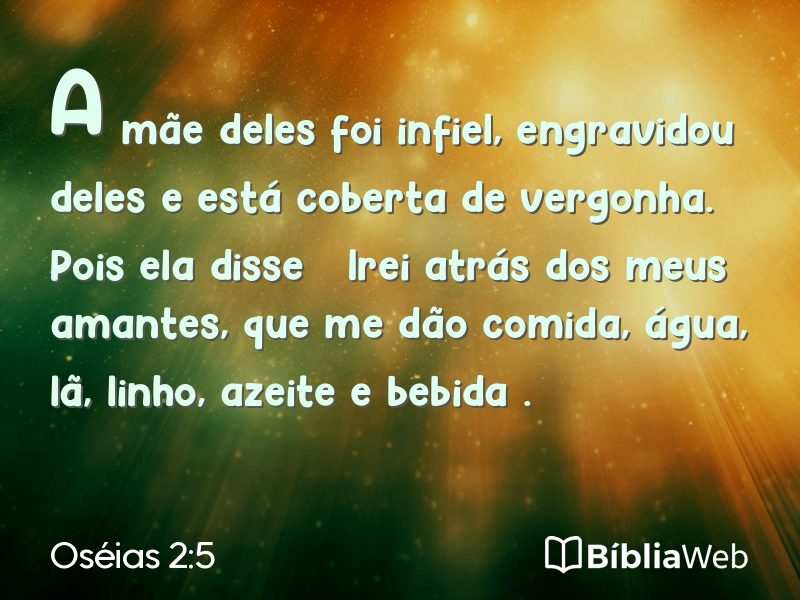 Oséias 2:5 em imagem para compartilhar