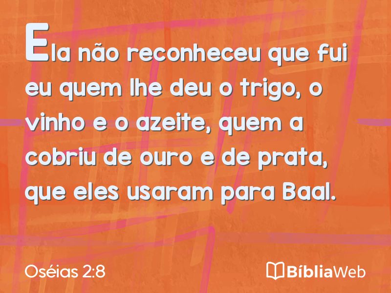 Oséias 2:8 em imagem para compartilhar