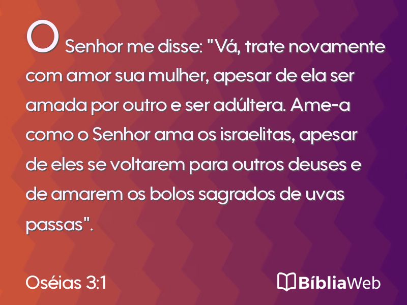 Oséias 3:1 em imagem para compartilhar