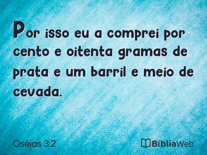 Oséias 3:2 em imagem para compartilhar