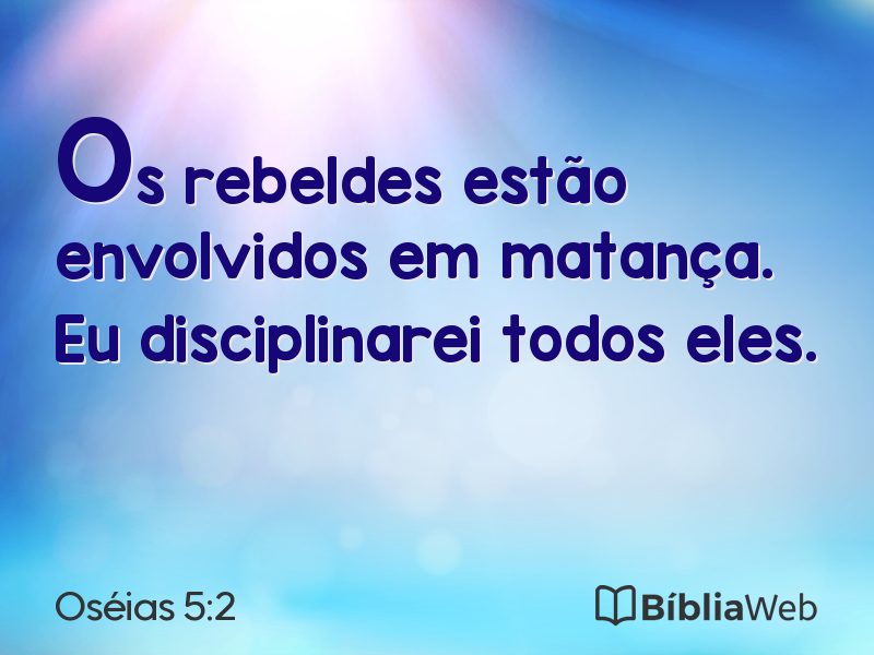Oséias 5:2 em imagem para compartilhar