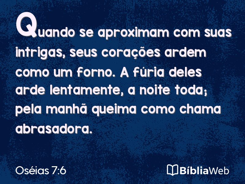 Oséias 7:6 em imagem para compartilhar