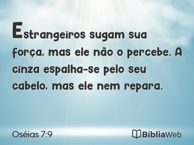 Oséias 7:9 em imagem para compartilhar