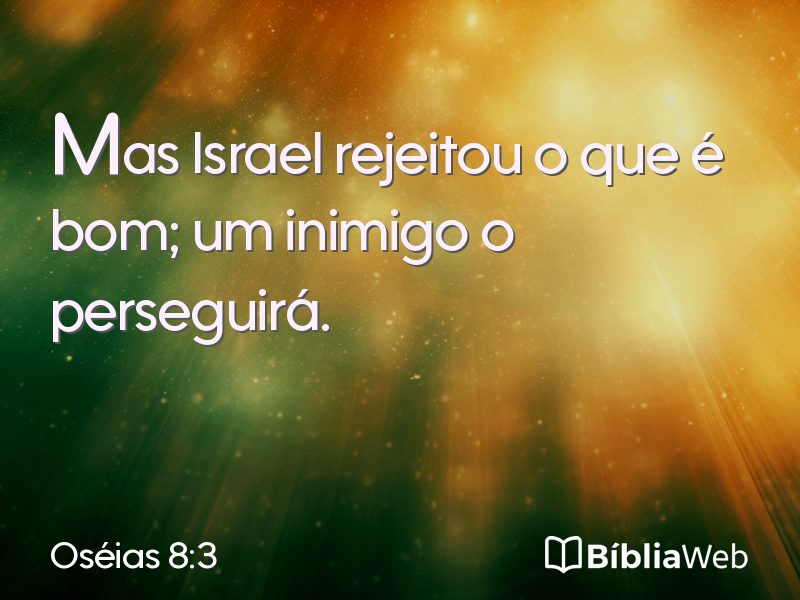 Oséias 8:3 em imagem para compartilhar