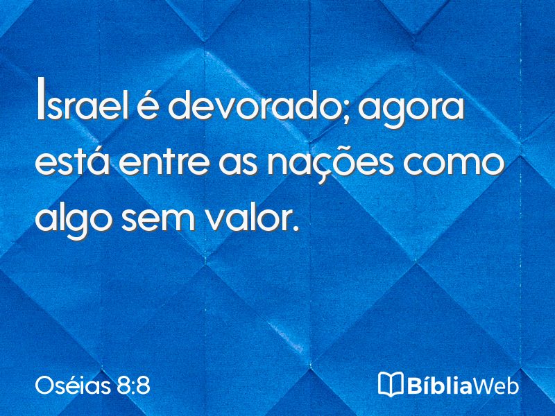 Oséias 8:8 em imagem para compartilhar