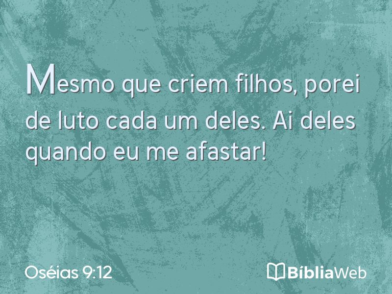 Oséias 9:12 em imagem para compartilhar