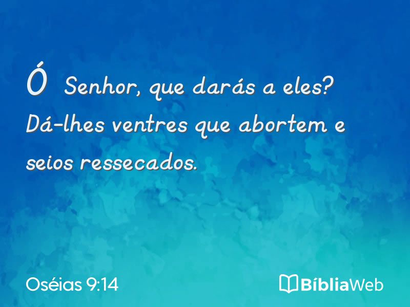 Oséias 9:14 em imagem para compartilhar