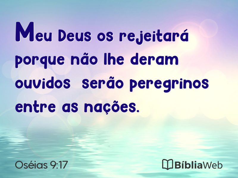 Oséias 9:17 em imagem para compartilhar