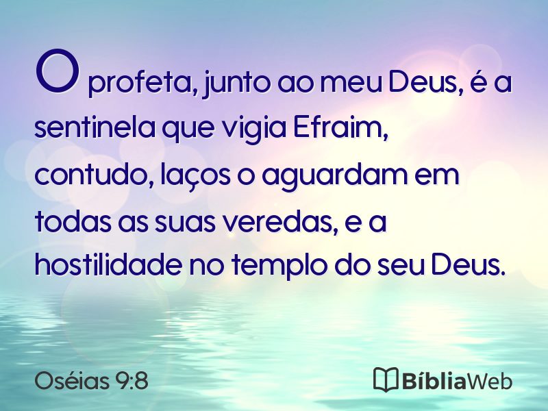 Oséias 9:8 em imagem para compartilhar