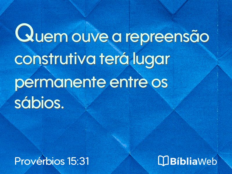 Provérbios 15:31 em imagem para compartilhar