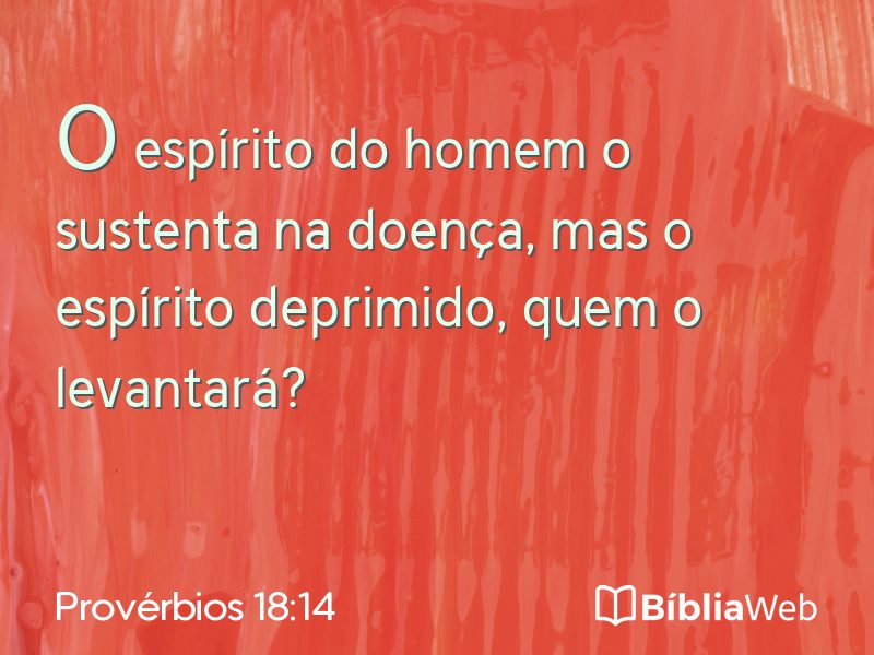 Provérbios 18:14 em imagem para compartilhar