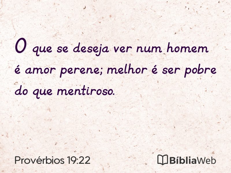 Provérbios 19:22 em imagem para compartilhar
