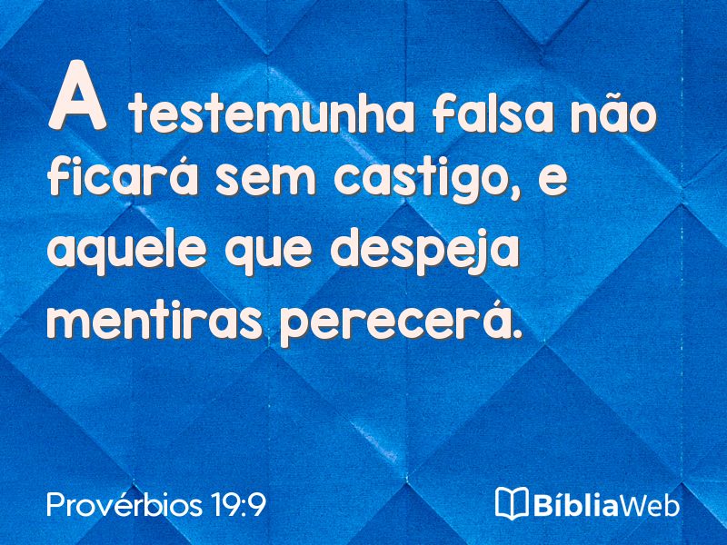 Provérbios 19:9 em imagem para compartilhar