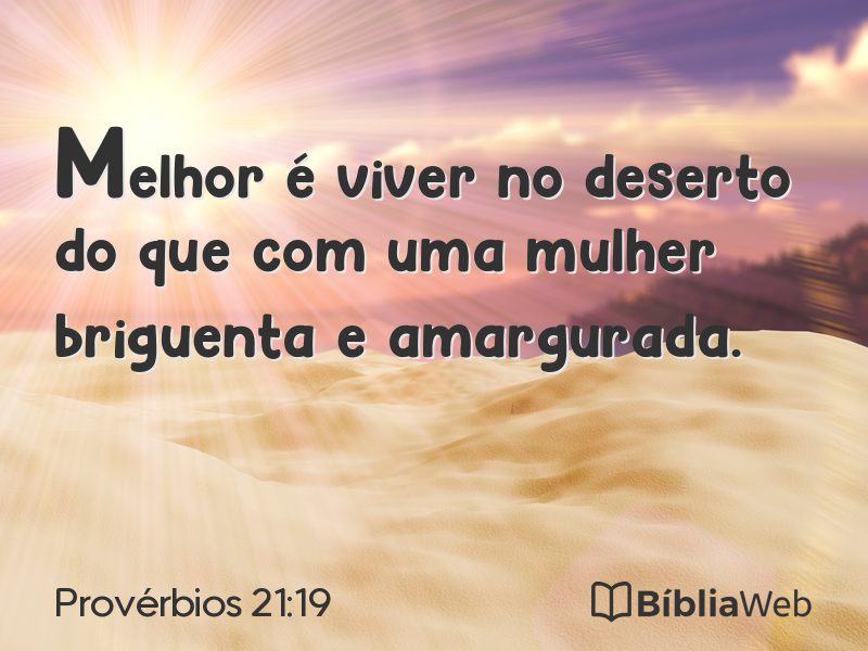 Provérbios 21:19 em imagem para compartilhar