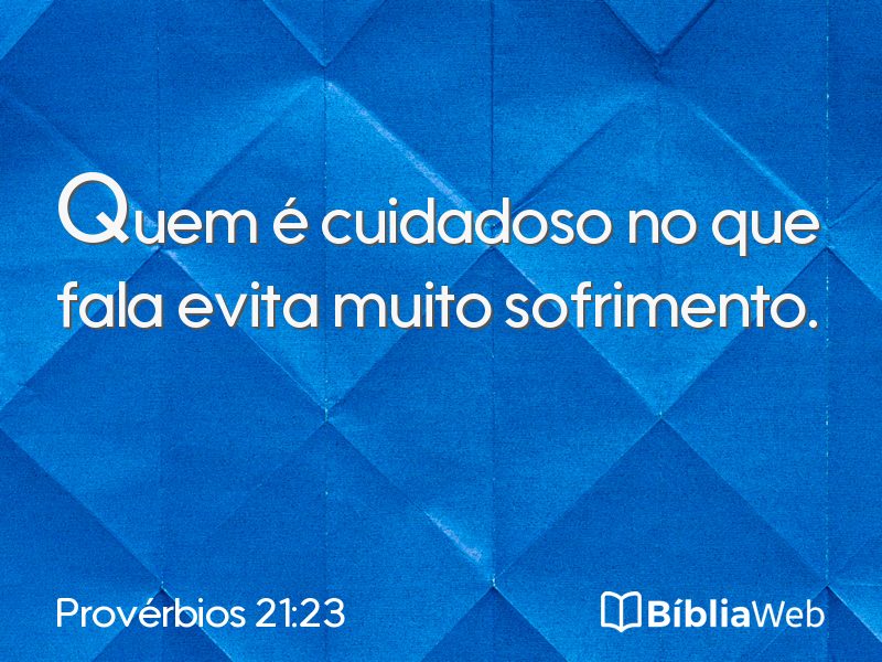Provérbios 21:23 em imagem para compartilhar